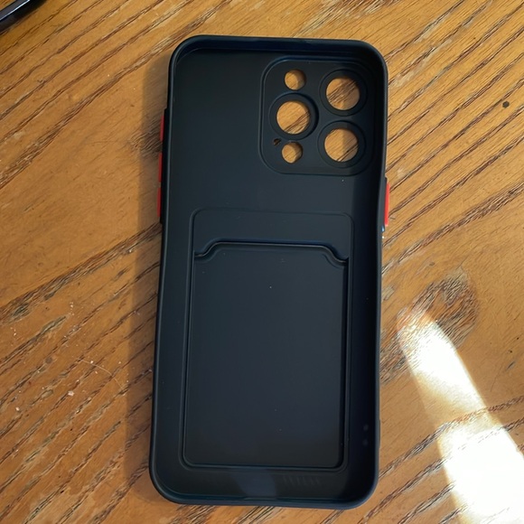 iPhone 15 Pro Max Solid Black Card/ID Phone Case - Picture 5 of 5